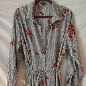 Women Shirt Dress with strips by J. Gee 3X